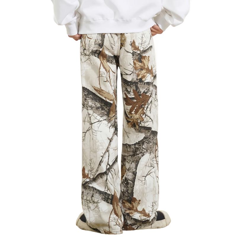Winter Camo Straight Fit Denim Jeans