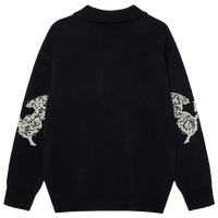 'Hypnos' Collared Quarter-Button Knit Sweater