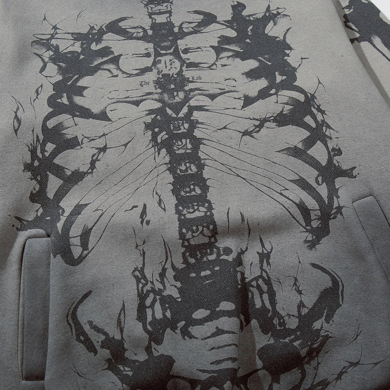 'Catacomb' Oversized Cotton Hoodie