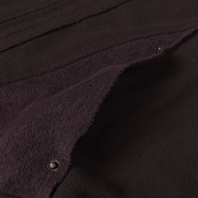 'Umber' Dual-Texture Relaxed Fit Hoodie