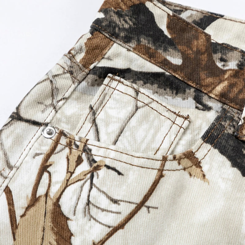 Winter Camo Straight Fit Denim Jeans