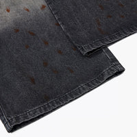 'Overspray' Distressed Wide Leg Cargo Jeans