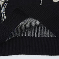 'Hypnos' Collared Quarter-Button Knit Sweater