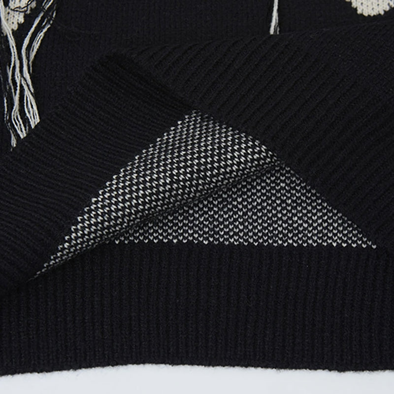 'Hypnos' Collared Quarter-Button Knit Sweater