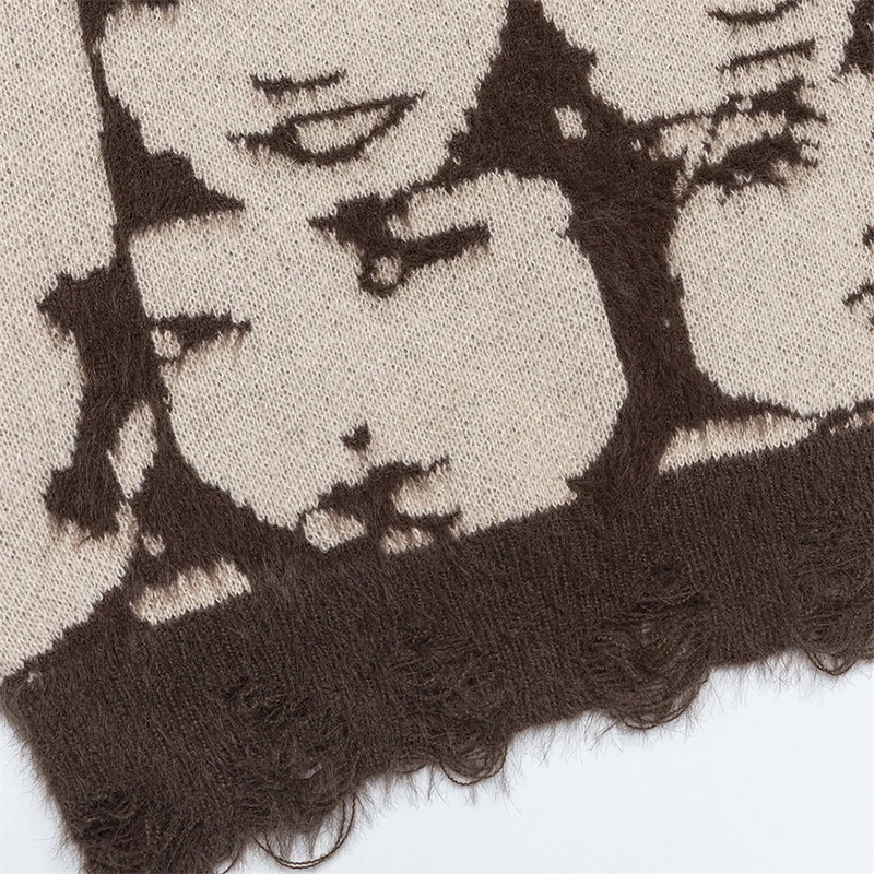 'Visage' Oversized Knit Sweater