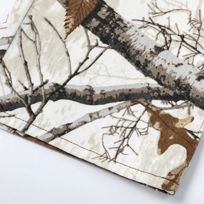 Winter Camo Straight Fit Denim Jeans