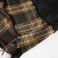 'Drift' Plaid Layered Crewneck Sweater