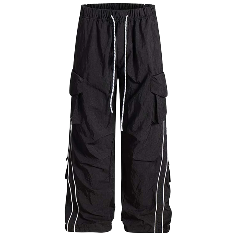 Striped Flex Woven Loose Fit Cargo Pants