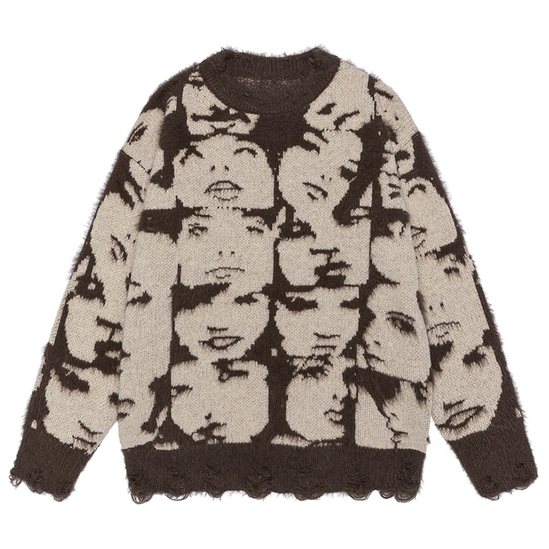 'Visage' Oversized Knit Sweater