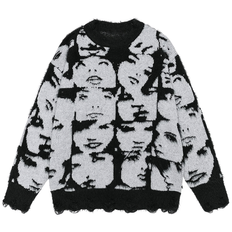 'Visage' Oversized Knit Sweater