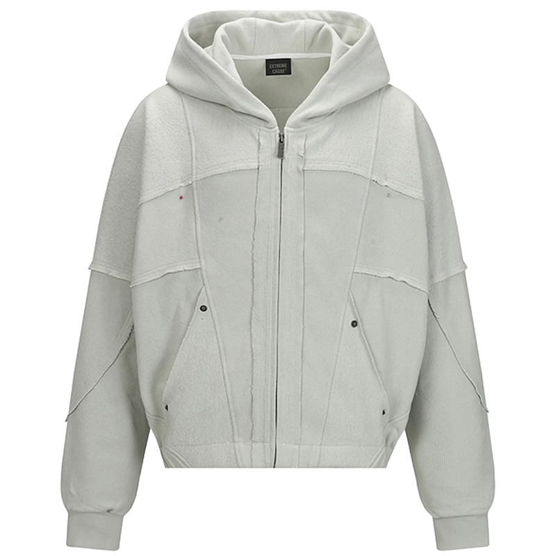 'Umber' Dual-Texture Relaxed Fit Hoodie