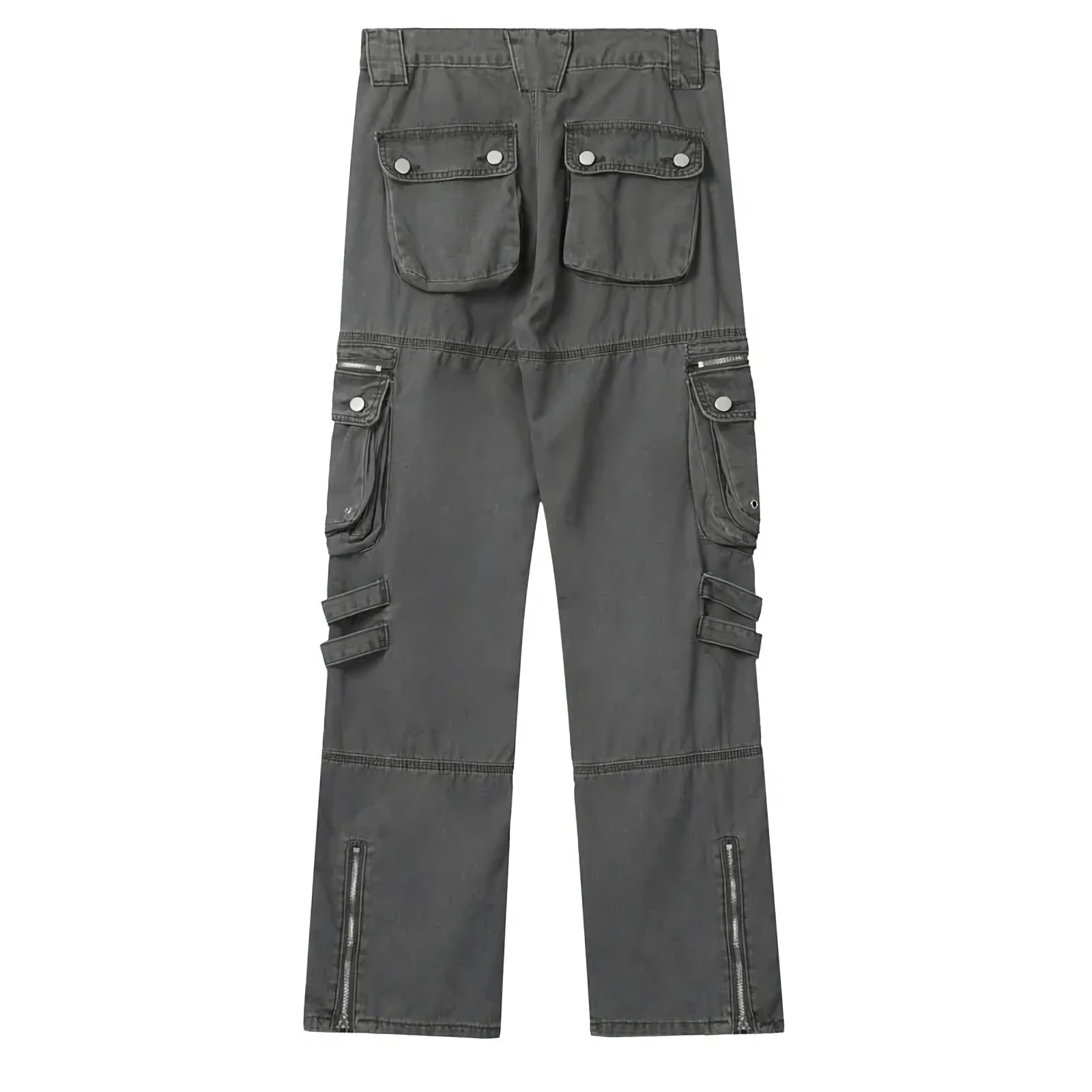 CLOUT COLLECTION ™  Retro Multi-Pocket Straight Fit Cargo Pants