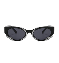 'Eclipse' Chrome Accent Sunglasses