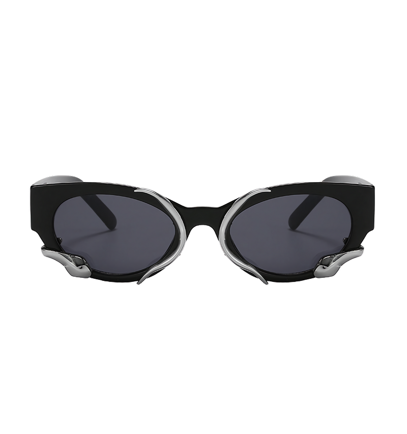 'Eclipse' Chrome Accent Sunglasses