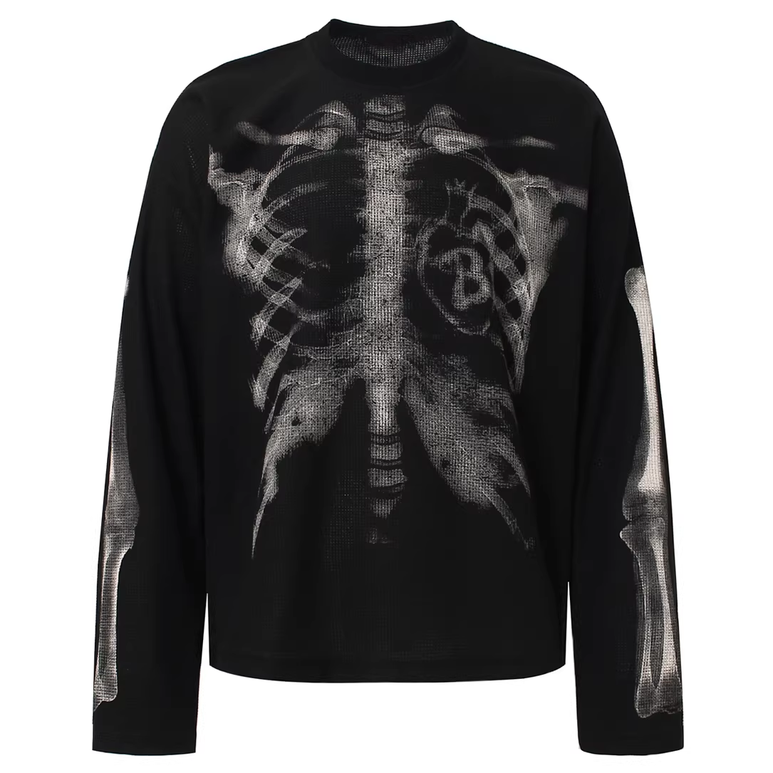 CLOUT COLLECTION ™ | 'X-Ray' Thermal Knit Long Sleeve Tee
