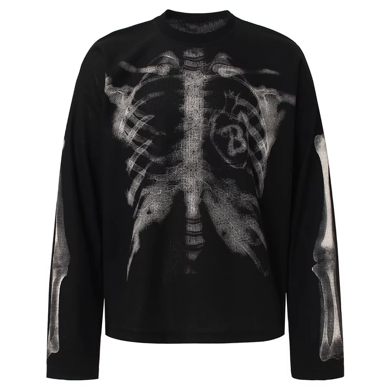 CLOUT COLLECTION ™ | 'X-Ray' Thermal Knit Long Sleeve Tee