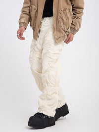 'Concept' Shirred Nylon Parachute Pants