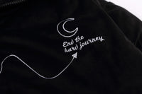'Journey' Embroidered Puffer Jacket