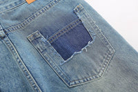 'Skyline' Raw Edge Baggy Denim Jeans