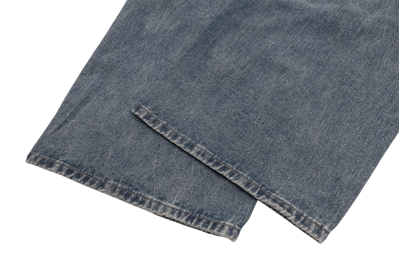 'Anomaly' Pin Clasp Baggy Denim Jeans