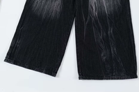 'Obsidian' Acid Wash Black Denim Jeans