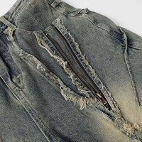 'Slash' Vintage Gray Wash Baggy Denim Jeans