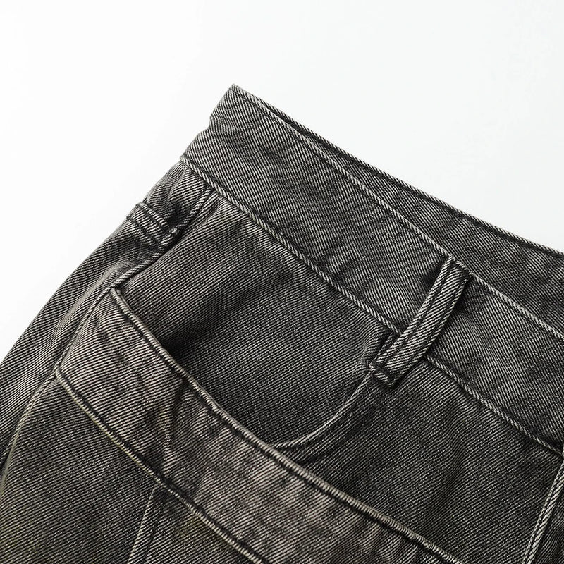 'Noxious' Layered Baggy Denim Jeans