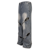 'Anomaly' Pin Clasp Baggy Denim Jeans