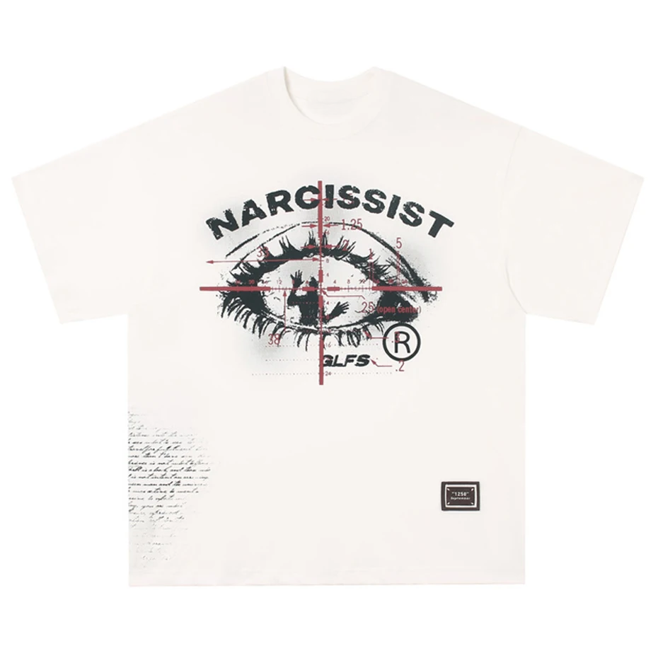 'Narcissist' Graphic Print Cotton T-Shirt