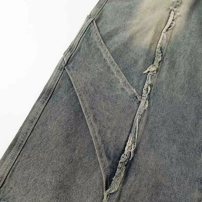 'Slash' Vintage Gray Wash Baggy Denim Jeans