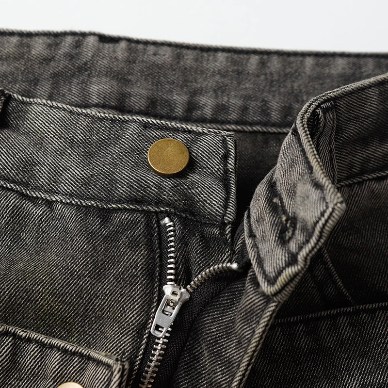 'Noxious' Layered Baggy Denim Jeans