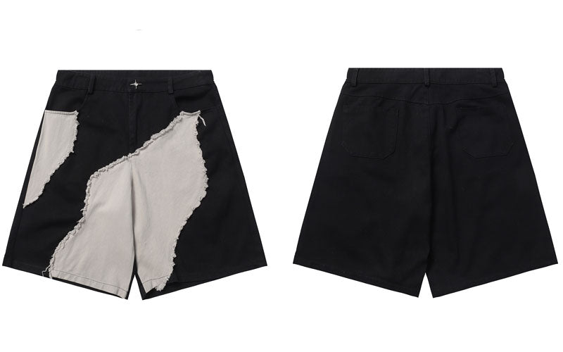 Cryptid Frayed Contrast Shorts