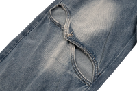 'Anomaly' Pin Clasp Baggy Denim Jeans