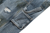 'Grit' Dirty Wash Stacked Denim Jeans