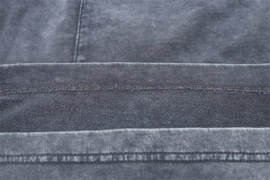 Forgiveness 'Half Evil' Graphite Gray Wash Cotton Shorts