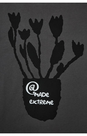 Extreme Aesthetic 'Bouquet' Foam Print Cotton T-Shirt