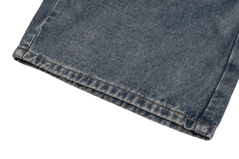 'Anomaly' Pin Clasp Baggy Denim Jeans