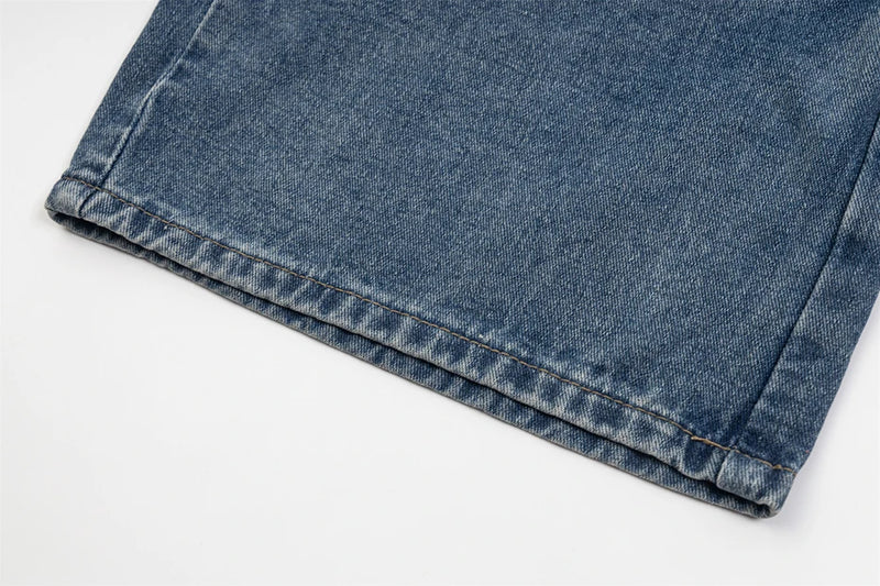 'Anomaly' Pin Clasp Baggy Denim Jeans