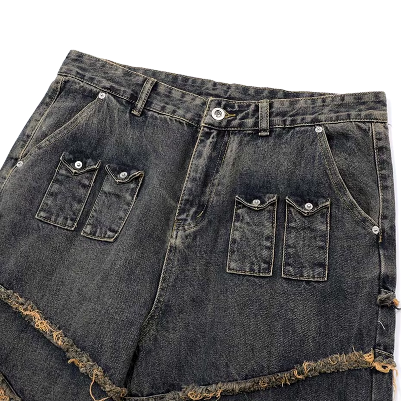 'Fray' Structured Denim Jeans