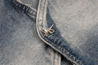 'Anomaly' Pin Clasp Baggy Denim Jeans