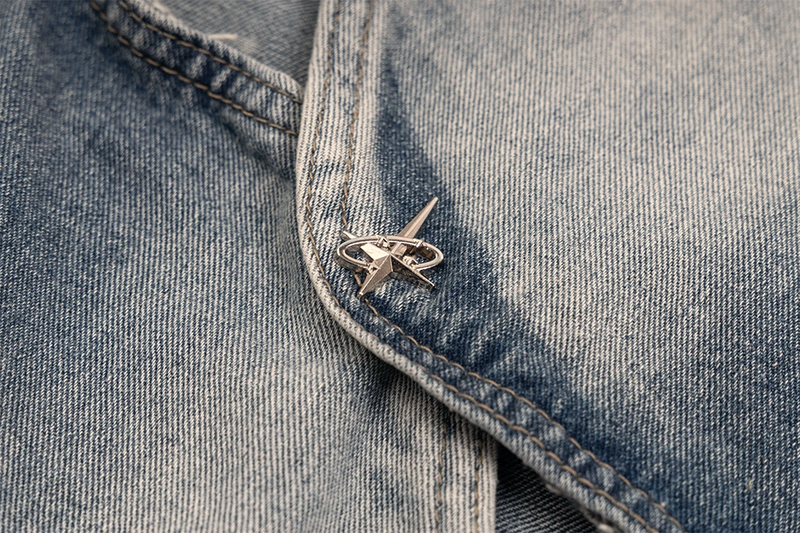 'Anomaly' Pin Clasp Baggy Denim Jeans