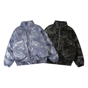 'Frost' Tie-Dye Puffer Jacket