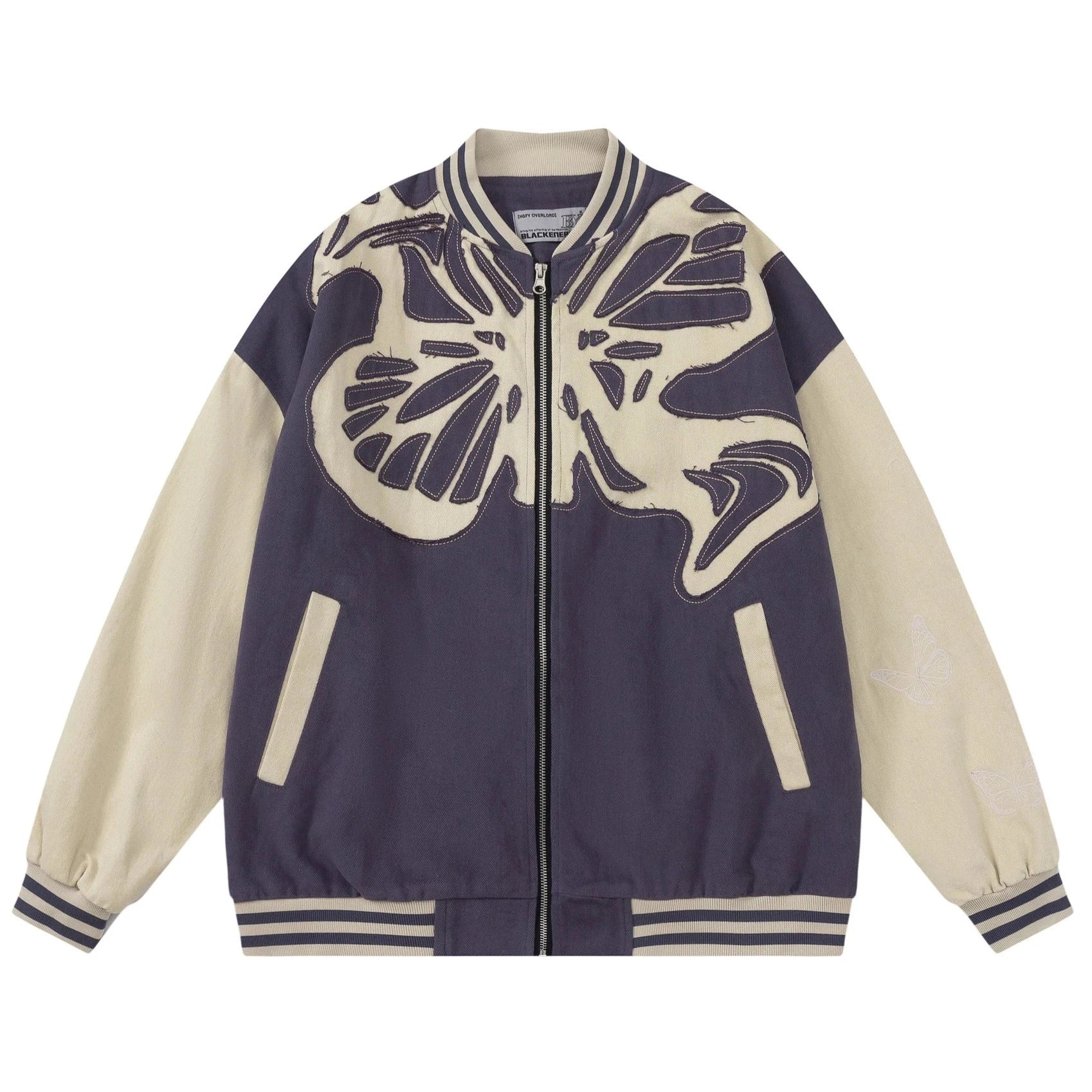 Clout Collection Varsity Jacket with Custom Bone Patching