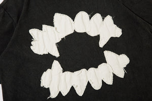 'Vamp' Distressed Cotton T-Shirt