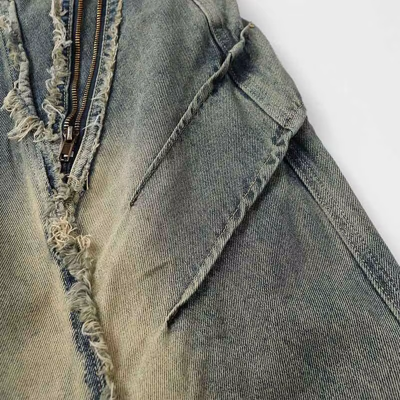 'Slash' Vintage Gray Wash Baggy Denim Jeans