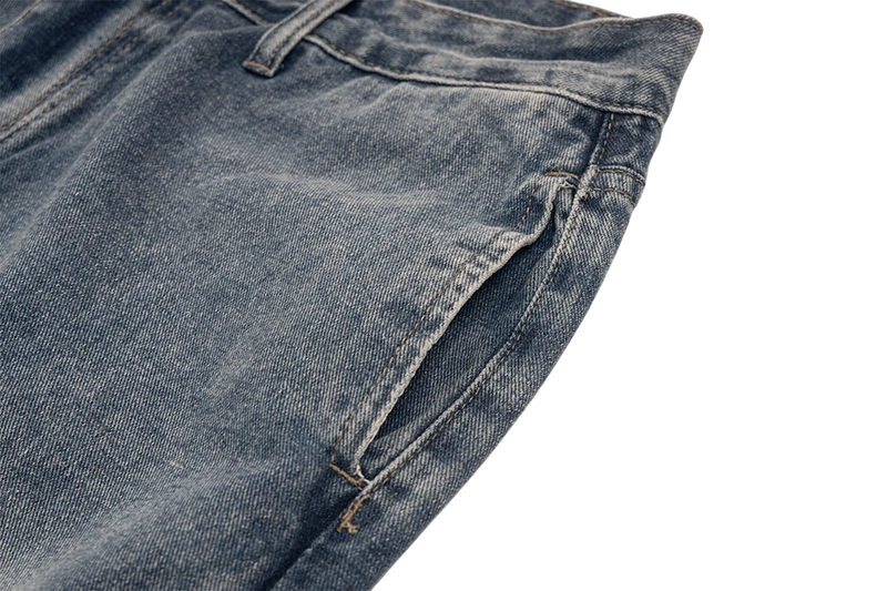 'Anomaly' Pin Clasp Baggy Denim Jeans
