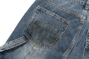 'Grit' Dirty Wash Stacked Denim Jeans