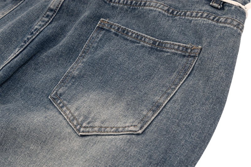 'Anomaly' Pin Clasp Baggy Denim Jeans