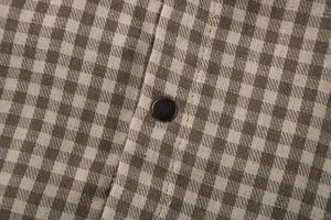 'Canvas' Reversible Woven Cotton Button Up