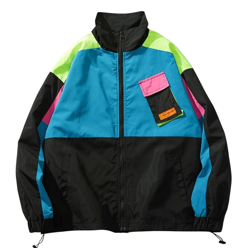 OXA Vintage Color Block Zip Up